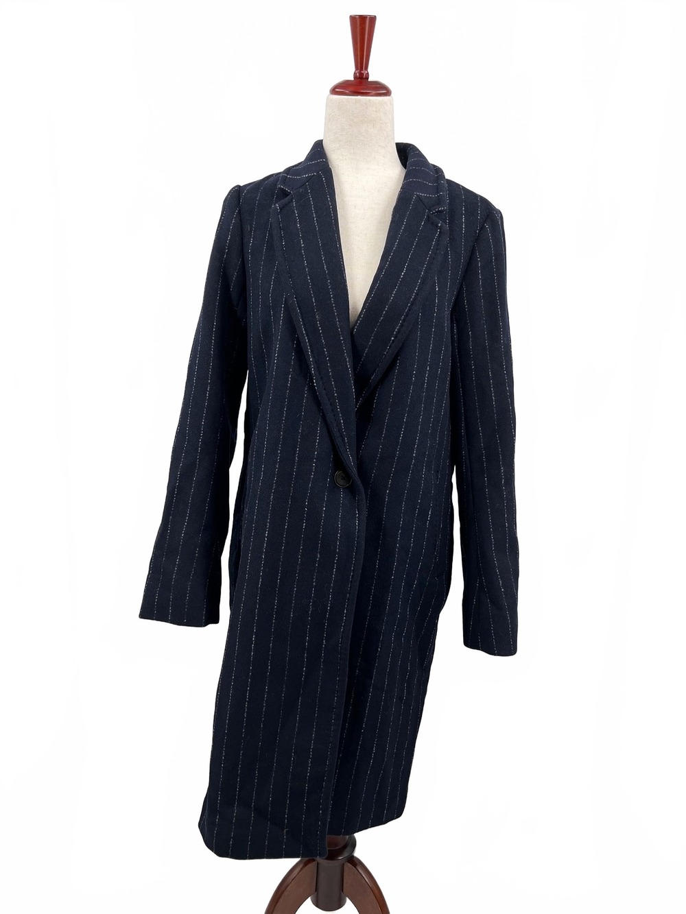 Babaton Navy Pea Coat Wool Cashmere | Regular S Coat